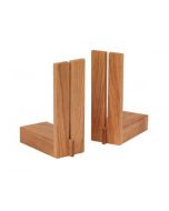 Book End Style Sign Holders Wood Set/2