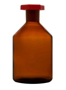 Timstar Amber Glass Reagent Bottle With Plastic Stopper