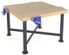 Craftwork Bench (1200x1200mm) - Beech Top - 4 x 7inch woodwork vices