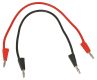 Stackable Plug Leads, Black, 4 mm, 1000 mm
