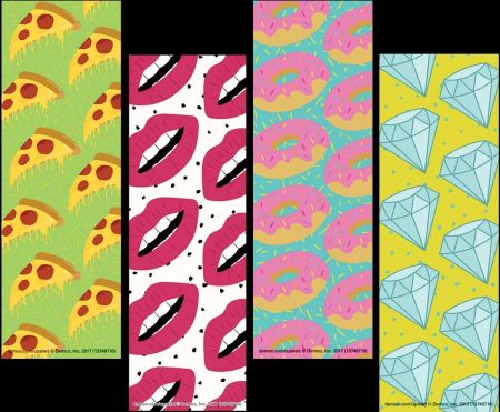 Hipster Pattern Bookmarks Pack of 200