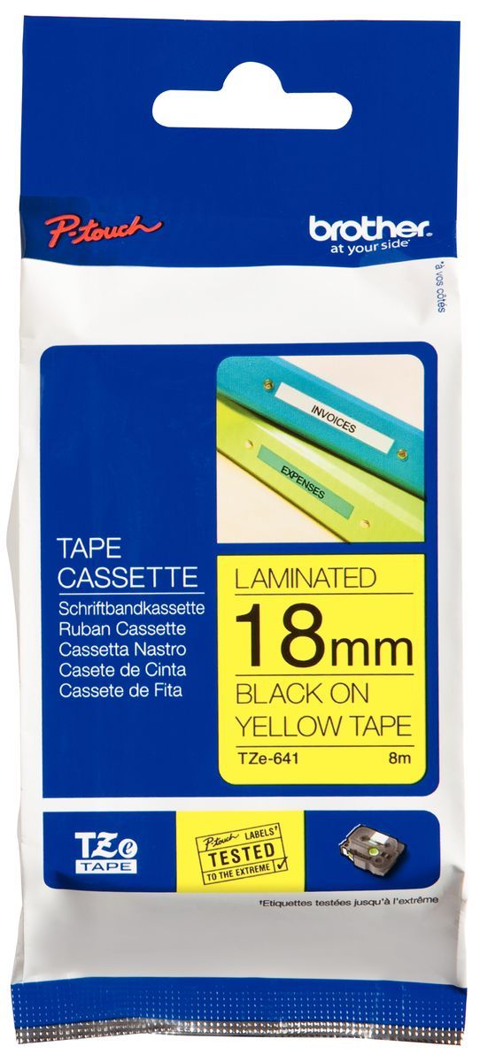 Gresswell Specialist Library Supplies P-Touch Tape TZe-241 18mm Black on  White Gresswell Specialist Library Supplies